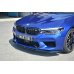 Накладка сплиттер на передний бампер Вариант2 на BMW M5 F90